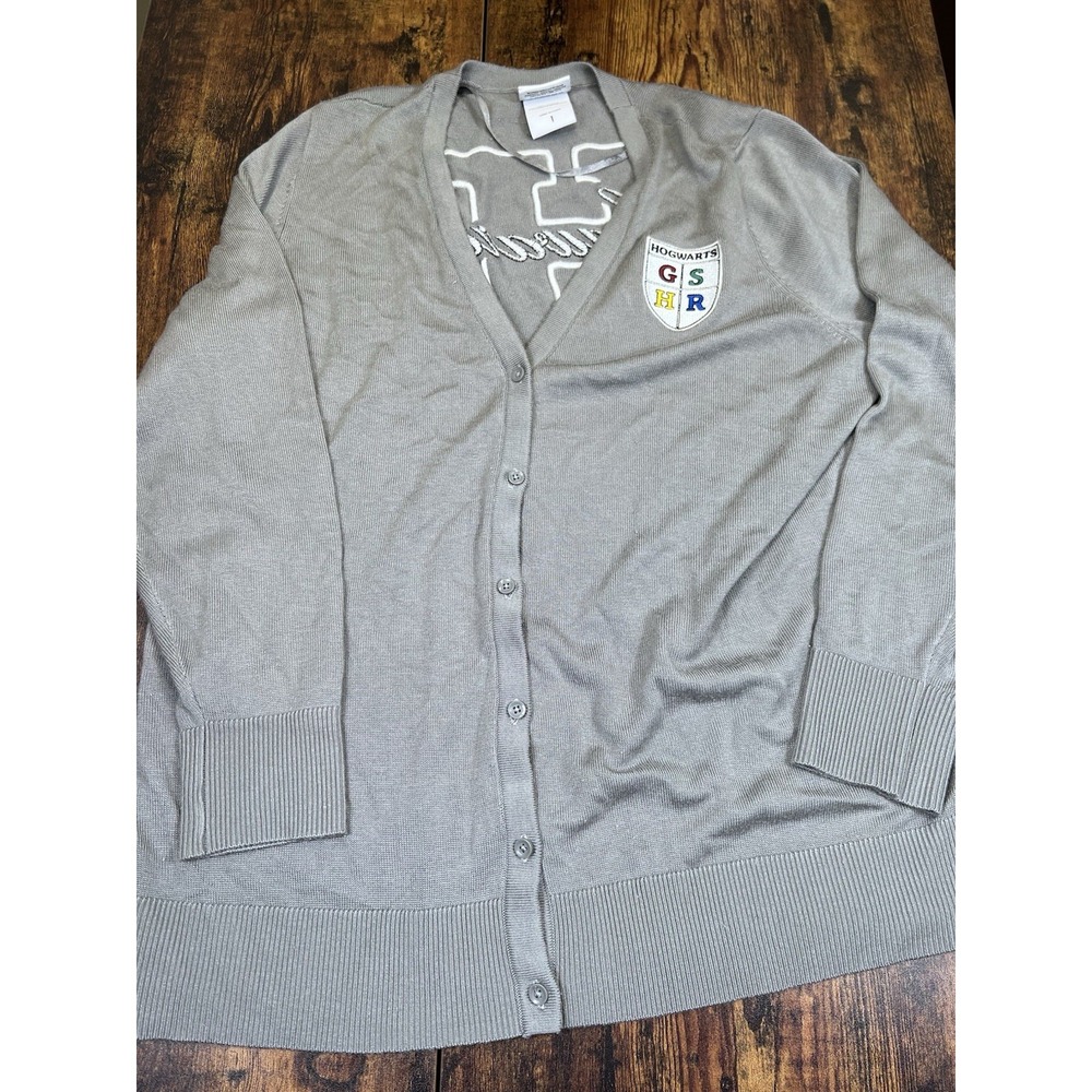 Torrid Harry Potter Gray Varsity Button Down Cardigan Size 1 XL-XXL?